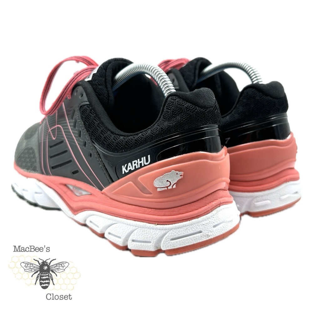 KARHU Fast 7 MRE Womens Running Athletic Shoes Black Gray Coral Size 10.5 - Picture 11 of 16